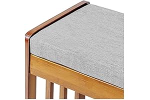 KicKiq Garden Bench Cushion Pads 100cm120cm 140cm 160cm 2/3 Seater Bench Seat Cushion Pad Mat for Patio Swing Chair Indoor Outdoor (Light grey,140 * 35cm)
