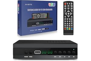 Yunucket Decodificador TDT HD Español a estrenar, Sintonizador TDT HD DVB-T2 H265 HEVC FTA, PVR, USB, HDMI, Decodificador Digital SCART TV, Adaptador para Ver Canales HD