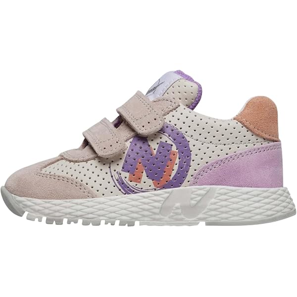 Sneakers Alla Caviglia In Pelle NATURINO, Con Decorazioni A Stella E Glitter, Chiusura Con Lacci E Zip Interna - Suola In Gomma