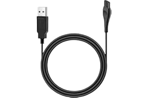 Panlouting Repuesto Cable de carga USB 15V HQ8505 | Cargador para Afeitadoras Eléctricas | Compatible con Philips Series 3000, 5000, 7000 | OneBlade QP6520, QP6530, QP6510