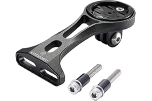 Kremorv Aluminium Alloy Out Front Mount,Bicycle Handlebar Mount for Garmin Edge 1030 1000 820 810 800 520 510 500 200 130 25 and Sports Action Camera