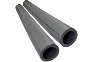 Boni-Shop PE Ø 54mm Durchmesser, 13mm Isolierung Rohrisolierung selbstklebend 2x1 m - Energiesparende Dämmung für Heizungsrohre Schaumstoff