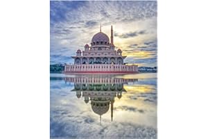 YSCOLOR Diamond Painting Islam Moschea Musulmana Religione Pittura Diamante 5D DIY Punto Croce Pieno di Diamanti Ricamo Mosaico per Arredamento 30X40Cm