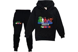 East-hai-buy 2023 Conjunto De Chándales Estampados para Niños Juego De Dibujos Animados Sudadera con Capucha Informal y Pantalones para Niños Niñas