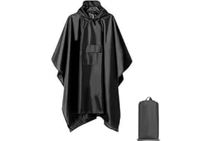 DURDIIY Rain Ponchos for Adults Waterproof Rain Poncho Adult 3 IN 1 Multi-use Portable Reusable Rain Cape Raincoat Poncho Waterproof Adult Lightweight Rain Coat Jacket for Outdoor Camping Traveling