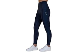 Royal Horsemen Reitleggings Damen & Mädchen (Gr. XXS-XL) - Silikon Vollbesatz - Bequeme Highwaist Reithose - Mit Handytasche und Gürtelschlaufen