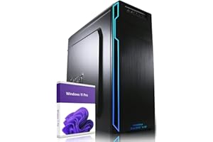 Greed® Basic V2 PC mit Intel Core i5 10400 - Schneller Rechner + Computer für Büro & Homeoffice mit 4,3 GHZ, 8GB RAM/Arbeitsspeicher - 256 GB SSD - DVD+RW - USB3.1 - WLAN, inkl. Windows 11 Pro