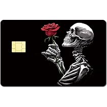 CREATCABIN 4 Pelli Adesive Per Carte Con Gatto Nero - Protezione Personalizzata Per Carte Di Credito E Debito, Impermeabile
