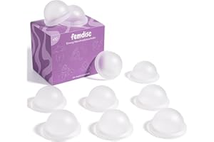 ‎FEMDISC femdisc Einweg-Periodenscheiben 10er-Pack | sterilisiert | direkt einsatzbereit | aus medizinischem Silikon | Alternative zu Tampon | für leichte oder starke Periode