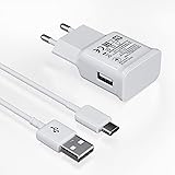 Caricatore USB con cavo di Ricarica USB di Tipo C Compatibile con Samsung Galaxy S8 S8+ S9 Plus S9+ S10 S10 Plus S10e A50 A51