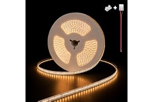 illuburg 24 V LED-tejp, 2,5 m, varmvit, 2 700K, 240LEDs/m, 7425lm, dimbar, självhäftande, 2 835, SMD LED-remsor, ljusremsa, d