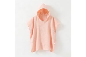 JORAKI 100 % bomull Muslin Hooded Baby Handduk - Mjukt och absorberande barnbadlager - Babybadrock och strandponcho för barn 0–6 år - perfekt för badrum, pool