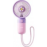 Asonic AFN24 Mini El Fanı - Şarj Edilebilir 250mAh Taşınabilir USB Fan, &Ccedil;i&ccedil;ek Tasarımlı Sessiz Masa&uuml;st&uuml; Vantilat&ouml;r&uuml;, Askı Apa