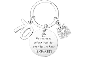 MADHAHEFU Funny Birthday Keyring Gifts Happy Birthday Gifts for Women Men Family Friends Workers We Regret To Inform You That Keyrings Expired Keepsake Keychians Birthday Pendant Gifts