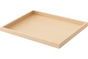 SiRiDecore Trousseau Pinewood Attractive Rectangular Plain Tray for Wedding/Shaadi Gift Hampers,Engagement,Saree Clothes Packing,Dry Fruit,Birthday,Festival Return Gifts,Shagun,Brown (12X18X1)