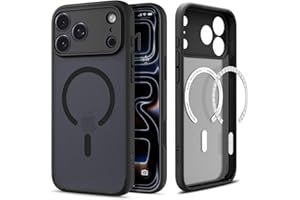 Spigen Funda para iPhone 17 Pro MAX, Ultra Hybrid MagFit Compatible con MagSafe - Negro Translúcido