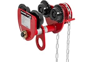 ‎STEINBERG SYSTEMS Steinberg Systems SBS-RT-1000 Rollfahrwerk Krankatze Laufkatze Handfahrwerk 1.000 kg 77-133 mm mit Kette