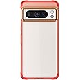 Ghostek Covert Google Pixel 8 Pro Case - Compatible with Wireless Charging, Anti-Scratch Clear Hard Back, Shockproof Phone Cover (6.7 Inch, Pink)