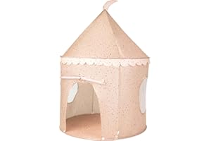 Relsy Kids Pop Up Play Tent - Indoor/Outdoor Childs Playhouse Alabama Clay Terrazzo Style, 135cm x 100cm, Kids Tent, Play Den Ball Pit Garden Toys For Toddler Unisex Children Age 3+