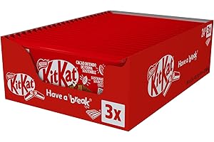 Kit Kat Chocolate con Leche - Barritas de chocolate, Snack de chocolate Multipack3 24(3x41,5g)
