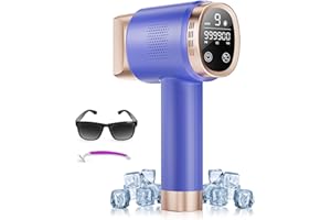 OUPSEEN 3 en 1 Depiladora Luz Pulsada con Función de Refrigeración, 600NM-1200NM Onda de Luz Roja, Pantalla táctil LCD, Depiladora Laser con 9 Niveles de Energía, Max 21J para Bikini, Axilas, Cara, Cuerpo