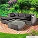 Produktbild BRAST Poly-Rattan Gartenmöbel Lounge Set 14 Modelle 3 Farben 4-12 Personen Sitzgruppe ROYAL Grau