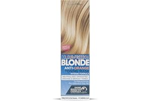 Knight & Wilson Colour-Freedom Blonde Anti-Orange Toner Mask, Semi Permanent Conditioning Treatment, Gentle Formula Neutralises Brassy Tones for Naturally Light, Bleached, Grey & Coloured Hair 150ml