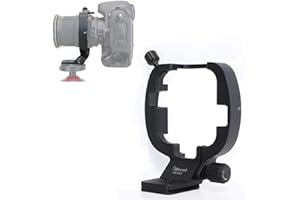 iShoot Stativschelle Stativring Objektiv Montage Stativ Halterungsring Kompatibel mit Nikon PC-E NIKKOR 45mm f/2.8D ED Micro, 24mm f/3.5D ED Tilt-Shift-Objektiv, unten ist Arca-Swiss Fit Kameraplatte