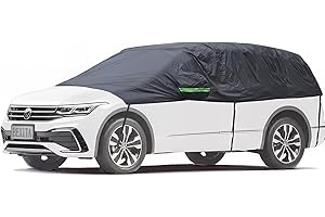 BEXITA Pokrowiec na przednią i tylną szybę samochodową, wodoszczelna, na zewnątrz, osłona przedniej i tylnej szyby samochodu, ochrona przed słońcem, lodem, mrozem i śniegiem