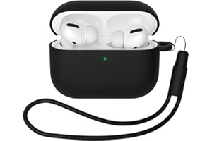 Mocarheri Case Cover Compatible with AirPods Pro 3 (2025), Protective Silicone Case for AirPods Pro 3nd, Soft Skin Front LED Visible Silicone Case, Black