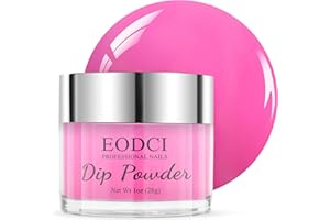 EODCI Poudre de trempage pour ongles, 28 g, rose, poudre de trempage pour manucure française, pour salon, bricolage et maison, pas de lampe à ongles nécessaire, inodore et longue durée