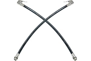 SVUPUE Tyre Pump Hose, Extension Inflator Hose, Inflator Connector, 13mm, for Bicycles, Motorcycles and Cars, 2 Pack