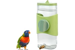 fanelod Dispensador de Agua para periquitos para Jaula,Comedero automático para pájaros con Botella de Agua para Loros | Dispensador de Agua para Jaula de pájaros de Gran Capacidad, Botella de Agua
