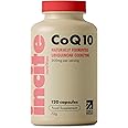Incite Nutrition Coenzyme Q10 Capsules. 120 Pack CoQ10 200mg Healthy Ageing Antioxidant Supplements. 2 Month Supply of High Strength Heart Health Supplements