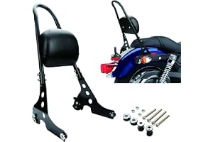 Ryggstöd för motorcykel, PSLER passagerarryggstöd sissy bar för Harley Sportster XL883 XLH883 XL1200 XLH1200 2004-2023 och fö