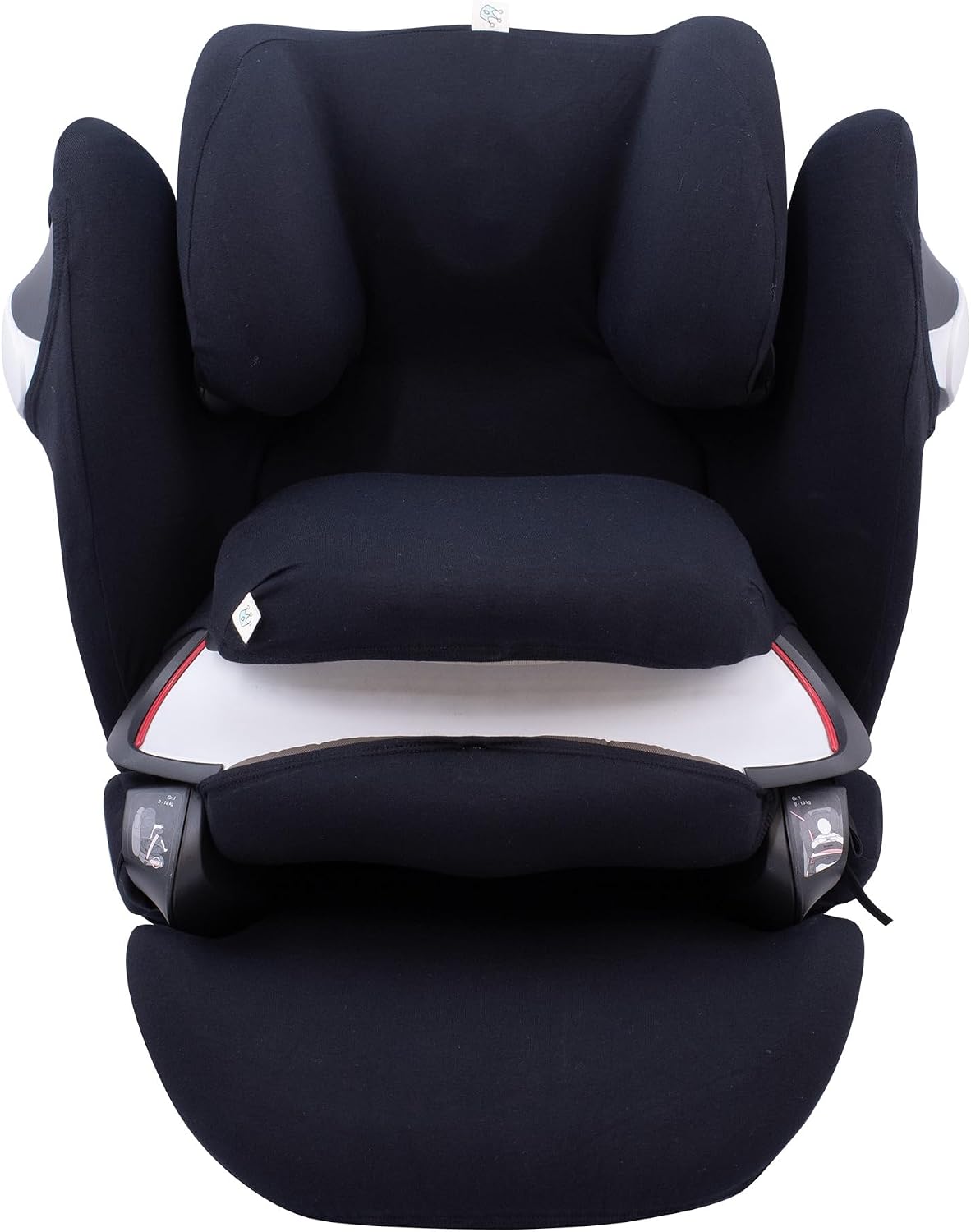 JYOKO Kids Funda de algodón para Silla de Coche Compatible con Cybex Pallas M - S Fix y Pallas B - Fix (Black Series)