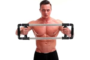 GoFitness Barra Push Down - Extensor de pecho - Equipo de Entrenamiento en Casa para Pecho, Brazos, Hombros, Abdominales y Espalda - Aparatos de Ejercicio Resorte para Casa o de Viaje