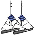 Neewer Light Stands 10 Feet/3 Meters, Pro Heavy Duty Spring Cushioned, All Metal Locking Collars, Set of 2 (Black Finish) with Carry Bags and Sandbags for Photo Video Photography HTC VIVE, etc