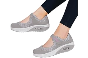 ZORQ Marche orthopédiques - Tennis décontractées à Enfiler pour Femmes - Chaussures orthopédiques à Coussin d'air Gym d'entraînement Confortable Running Sneaker