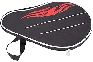 Keenso Pong Paddle Bag, Table Tennis Racket Case Pocket Table Tennis Bat Cover Pong Paddle Bat Bag with Balls Pouch
