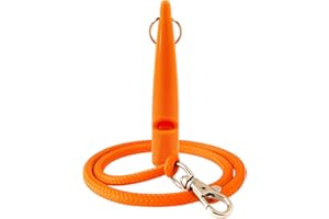 AXIOMA Fischietto per Cani, Richiamo Immediato con Frequenza Fissa (Udibile + Ultrasuoni), Ideale per Addestramento Cani Accessori, Fischio Potente a Lunga Distanza, Tutte le Razze (vers. 2025) (Arancione)