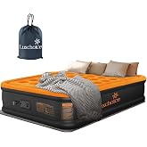 Luxchoice Double Inflatable Mattress with Integrated Pump 203 x 152 x 40 cm | Premium Double Inflatable Guest Mattress, Quick