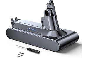 RYZWOC 6000mAh Battery for Dyson V10, Replacement Battery Compatible with V10 Animal Absolute Motorhead Fluffy Vacuum Cleaner