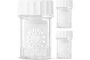 SPORTS WORLD VISION Kontaktlinsenbehälter - Standard Fassform - Reinigung für den täglichen Gebrauch - 3 Stück