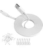 Câble d'extension d'alimentation extra long compatible avec caméra de sécurité Mi Camera 2K, caméra Ring Pan-Tilt, pour vidéosurveillance, YESKMO, caméra Eufy, câble de charge USB vers USB C pour Câble d'extension d'alimentation extra long compatible avec caméra de sécurité Mi Camera 2K, caméra Ring Pan-Tilt, pour vidéosurveillance, YESKMO, caméra Eufy, câble de charge USB vers USB C pour
