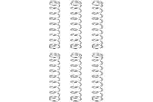 QUARKZMAN 6 st tryckfjädrar, tråddiameter 1,6 mm x OD 12 mm x längd 50 mm fjäder förlängning rostfritt stål 304 fjädrar tryck