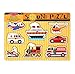 Melissa & Doug Vehicles Sound Puzzle - Wooden Peg Puzzle With Sound Effects (8 pcs)