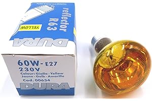 Duralamp riflettore – lampada r63-cupula dipinta 60 W E27 Giallo