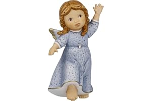 Goebel Dekoracja bożonarodzeniowa figurka anioła wykonana z porcelany, wymiary: 10 cm x 5,5 cm x 5 cm, 11-750-83-1