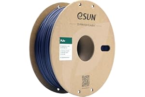 eSUN Filamento PLA+ 1.75mm, Mejorado Tenacidad Impresora 3D Filamento PLA Plus, Precisión Dimensional +/- 0.03mm, 1KG Carrete (2.2 LBS) para Filamento de Impresión 3D, Azul Oscuro